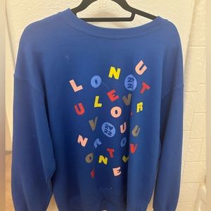 harry styles blue LA crewneck